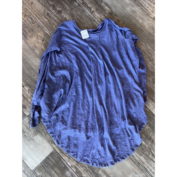 Free People Aria trapeze tunic top Blue Depth size XS NWT $68 Msrp - Picture 6 of 6